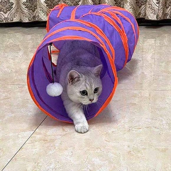 PetLike S Way Cat Tunnel Collapsible Pop-up Pet Tube - Picture 4 of 7